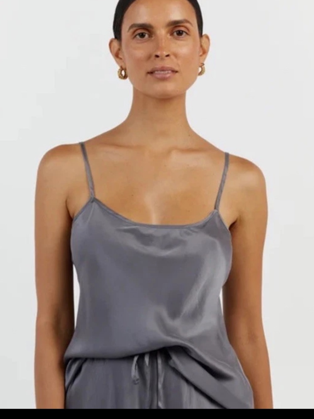 DISSH Layla Charcoal Silk Cami Size 2